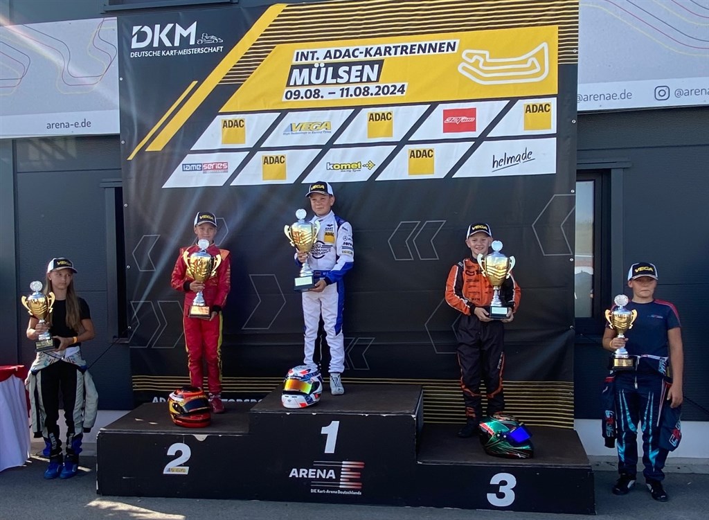 Marc Alexander Reistrup, 2024 Deutsche Kart Meisterschaft (DKM), 3. plads i rookie-sæson.
(Foto: Team Alexander)